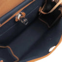 エルメス HERMES エールバッグジップPM 31 ルトゥルネ ブルーマリン×フォーブ レザー トワルミリタリー ヴァッシュハンター 2WAYバッグ シルバー金具 バイカラー 2024年製