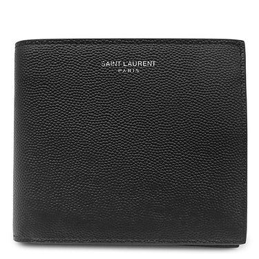 サンローラン SAINT LAURENT イースト ウエスト ウォレット 396303 ブラック レザー 二つ折り財布 EAST/WEST 黒