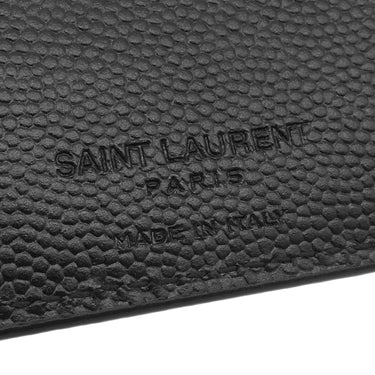 サンローラン SAINT LAURENT イースト ウエスト ウォレット 396303 ブラック レザー 二つ折り財布 EAST/WEST 黒