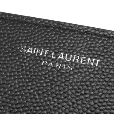 サンローラン SAINT LAURENT イースト ウエスト ウォレット 396303 ブラック レザー 二つ折り財布 EAST/WEST 黒