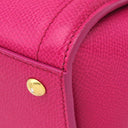 サルヴァトーレ・フェラガモ Salvatore Ferragamo ヴァラリボン 21 G646 ピンク カーフ 2WAYバッグ ゴールド金具 チェーン ショルダー