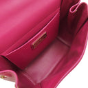 サルヴァトーレ・フェラガモ Salvatore Ferragamo ヴァラリボン 21 G646 ピンク カーフ 2WAYバッグ ゴールド金具 チェーン ショルダー