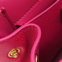 サルヴァトーレ・フェラガモ Salvatore Ferragamo ヴァラリボン 21 G646 ピンク カーフ 2WAYバッグ ゴールド金具 チェーン ショルダー