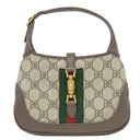 バレンシアガ BALENCIAGA ザ ハッカー プロジェクト ジャッキー 1961 680132 ベージュ×エボニー キャンバス レザー 2WAYバッグ ゴールド金具 茶 GUCCI コラボ