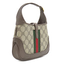 バレンシアガ BALENCIAGA ザ ハッカー プロジェクト ジャッキー 1961 680132 ベージュ×エボニー キャンバス レザー 2WAYバッグ ゴールド金具 茶 GUCCI コラボ