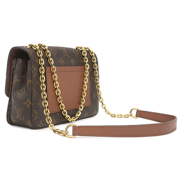 ルイヴィトン LOUIS VUITTON サック マルソー M46127 モノグラム モノグラムキャンバス ショルダーバッグ ゴールド金具 茶 チェーンショルダー