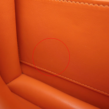 エルメス HERMES コンスタンス3 ミニ オレンジ リザード ショルダーバッグ ゴールド金具