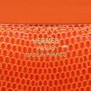 エルメス HERMES コンスタンス3 ミニ オレンジ リザード ショルダーバッグ ゴールド金具