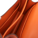 エルメス HERMES コンスタンス3 ミニ オレンジ リザード ショルダーバッグ ゴールド金具