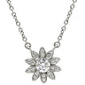 ティファニー Tiffany & Co エンチャント フラワー ダイヤ ペンダント プラチナシルバー Pt950 ダイヤモンド ネックレス T＆Co. プラチナ 950 花モチーフ
