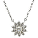 ティファニー Tiffany & Co エンチャント フラワー ダイヤ ペンダント プラチナシルバー Pt950 ダイヤモンド ネックレス T＆Co. プラチナ 950 花モチーフ
