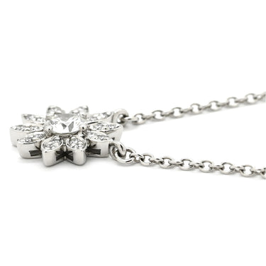 ティファニー Tiffany & Co エンチャント フラワー ダイヤ ペンダント プラチナシルバー Pt950 ダイヤモンド ネックレス T＆Co. プラチナ 950 花モチーフ