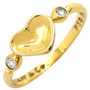 ティファニー Tiffany & Co フルハート ダイヤ イエローゴールド K18YG ダイヤモンド リング 指輪 T＆Co. 18K 750 YG エルサ ペレッティ 2石 2粒 7.5号