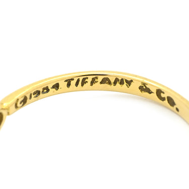 ティファニー Tiffany & Co フルハート ダイヤ イエローゴールド K18YG ダイヤモンド リング 指輪 T＆Co. 18K 750 YG エルサ ペレッティ 2石 2粒 7.5号