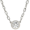カルティエ Cartier ダムール SM B7215900 ホワイトゴールド K18WG ダイヤモンド ネックレス ダイヤモンド 18K Au750 WG