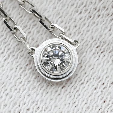 カルティエ Cartier ダムール SM B7215900 ホワイトゴールド K18WG ダイヤモンド ネックレス ダイヤモンド 18K Au750 WG