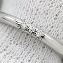ティファニー Tiffany & Co フォーエバー ダイヤ プラチナシルバー Pt950 ダイヤモンド リング 指輪 T＆Co. 三粒 3P プラチナ ウエディング 7.5号