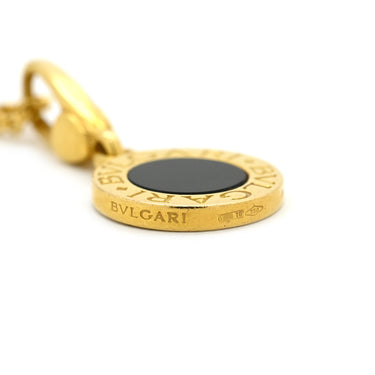 ブルガリ BVLGARI ブルガリブルガリ イエローゴールド×ブラック K18YG オニキス ネックレス ペンダント 18K 750 18金 オニキス 黒