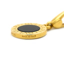 ブルガリ BVLGARI ブルガリブルガリ イエローゴールド×ブラック K18YG オニキス ネックレス ペンダント 18K 750 18金 オニキス 黒