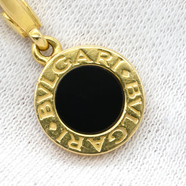 ブルガリ BVLGARI ブルガリブルガリ イエローゴールド×ブラック K18YG オニキス ネックレス ペンダント 18K 750 18金 オニキス 黒