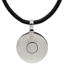 ブルガリ BVLGARI アレグラ オプティカル ブラック×ホワイトゴールド K18WG オニキス レザー ネックレス 750 18金 18K WG オニキス レザーコード