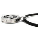 ブルガリ BVLGARI アレグラ オプティカル ブラック×ホワイトゴールド K18WG オニキス レザー ネックレス 750 18金 18K WG オニキス レザーコード