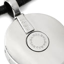 ブルガリ BVLGARI アレグラ オプティカル ブラック×ホワイトゴールド K18WG オニキス レザー ネックレス 750 18金 18K WG オニキス レザーコード