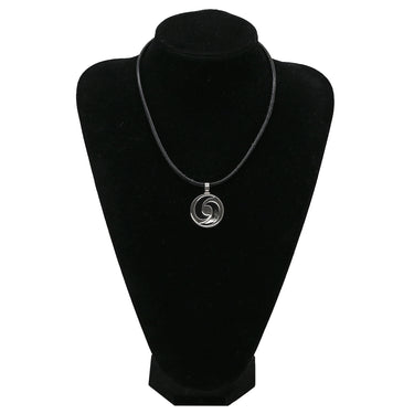 ブルガリ BVLGARI アレグラ オプティカル ブラック×ホワイトゴールド K18WG オニキス レザー ネックレス 750 18金 18K WG オニキス レザーコード