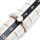 ブルガリ BVLGARI デディカータ ア ヴェネチア トルッチェロ プラチナシルバー Pt950 ダイヤモンド リング 指輪 プラチナ950 1粒 ダイヤ ラウンドブリリアント 8号