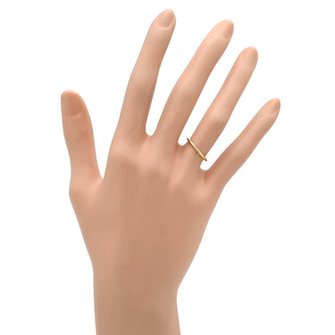 ティファニー Tiffany & Co ナイフエッジ イエローゴールド K18YG リング 指輪 T＆Co. 18K 750 YG シンプル 8号
