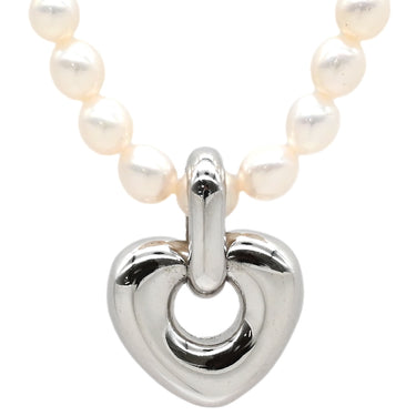 タサキ TASAKI パール ハート ペンダント パールホワイト×シルバー シルバー925 パール ネックレス TASAKI AG925 SV925