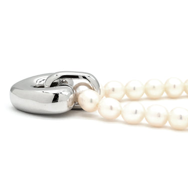 タサキ TASAKI パール ハート ペンダント パールホワイト×シルバー シルバー925 パール ネックレス TASAKI AG925 SV925
