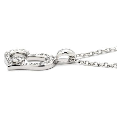 ピアジェ PIAGET ライムライト ハートネックレス ダイヤ ホワイトゴールド K18WG ダイヤモンド ネックレス 750 18K WG ハートモチーフ パヴェダイヤ
