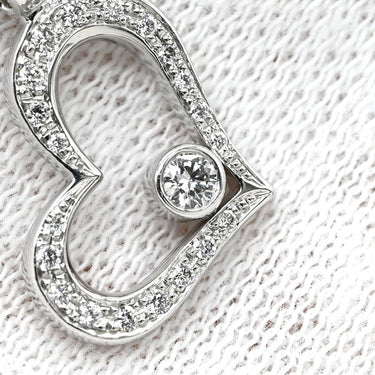 ピアジェ PIAGET ライムライト ハートネックレス ダイヤ ホワイトゴールド K18WG ダイヤモンド ネックレス 750 18K WG ハートモチーフ パヴェダイヤ