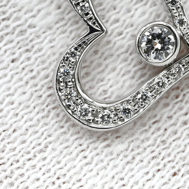 ピアジェ PIAGET ライムライト ハートネックレス ダイヤ ホワイトゴールド K18WG ダイヤモンド ネックレス 750 18K WG ハートモチーフ パヴェダイヤ