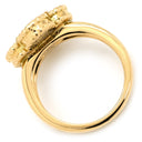 ヴァンクリーフアーペル Van Cleef & Arpels ヴィンテージ アルハンブラ VCARA41000 ブラックXイエローゴールド K18YG ダイヤモンド オニキス #50(JP10) リング 指輪 1Pダイヤ オニキス 9.5号