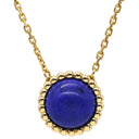 ヴァンクリーフアーペル Van Cleef & Arpels ペルレ クルール VCARP4D000 パープルXイエローゴールド K18YG ラピスラズリ ネックレス 紫 Au750 18K