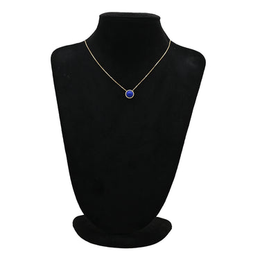 ヴァンクリーフアーペル Van Cleef & Arpels ペルレ クルール VCARP4D000 パープルXイエローゴールド K18YG ラピスラズリ ネックレス 紫 Au750 18K