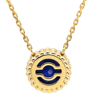 ヴァンクリーフアーペル Van Cleef & Arpels ペルレ クルール VCARP4D000 パープルXイエローゴールド K18YG ラピスラズリ ネックレス 紫 Au750 18K
