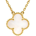 ヴァンクリーフアーペル Van Cleef & Arpels ヴィンテージ アルハンブラ ペンダント VCARA45900 パールホワイト×イエローゴールド K18YG マザーオブパール ネックレス 白 750 18K YG シェル