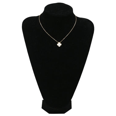 ヴァンクリーフアーペル Van Cleef & Arpels ヴィンテージ アルハンブラ ペンダント VCARA45900 パールホワイト×イエローゴールド K18YG マザーオブパール ネックレス 白 750 18K YG シェル