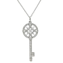 ティファニー Tiffany & Co ビクトリア ラウンドキー ダイヤ ペンダント プラチナシルバー Pt950 ダイヤモンド ネックレス T＆Co. プラチナ 950 鍵モチーフ
