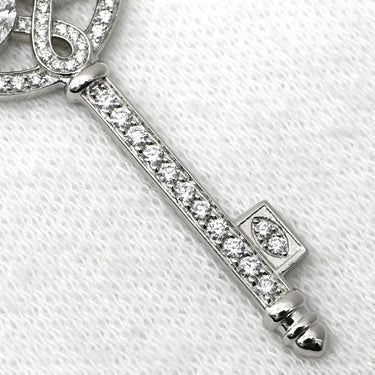 ティファニー Tiffany & Co ビクトリア ラウンドキー ダイヤ ペンダント プラチナシルバー Pt950 ダイヤモンド ネックレス T＆Co. プラチナ 950 鍵モチーフ