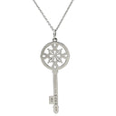 ティファニー Tiffany & Co ビクトリア ラウンドキー ダイヤ ペンダント プラチナシルバー Pt950 ダイヤモンド ネックレス T＆Co. プラチナ 950 鍵モチーフ