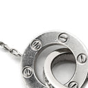 カルティエ Cartier ラブ サークル ダイヤ パヴェ B7216300 ホワイトゴールド K18WG ダイヤモンド ネックレス 18金 750WG