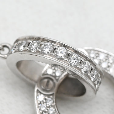 カルティエ Cartier ラブ サークル ダイヤ パヴェ B7216300 ホワイトゴールド K18WG ダイヤモンド ネックレス 18金 750WG