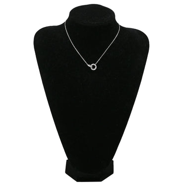 カルティエ Cartier ラブ サークル ダイヤ パヴェ B7216300 ホワイトゴールド K18WG ダイヤモンド ネックレス 18金 750WG