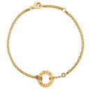 カルティエ Cartier ラブ サークル 2Pダイヤ B6038300 イエローゴールド K18YG ダイヤモンド ブレスレット 750 18K YG Wチェーン
