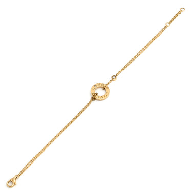 カルティエ Cartier ラブ サークル 2Pダイヤ B6038300 イエローゴールド K18YG ダイヤモンド ブレスレット 750 18K YG Wチェーン