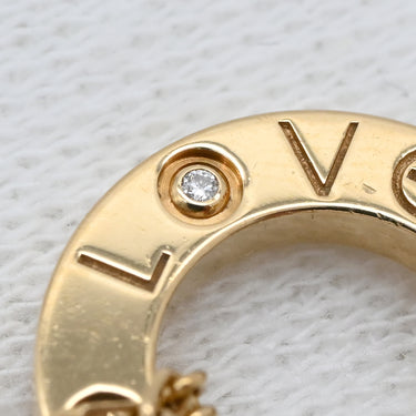 カルティエ Cartier ラブ サークル 2Pダイヤ B6038300 イエローゴールド K18YG ダイヤモンド ブレスレット 750 18K YG Wチェーン